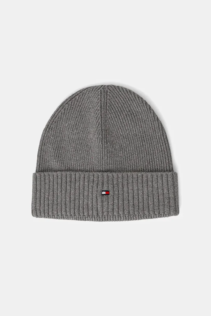 Tommy Hilfiger Шапка и ръкавици с кашмир (2 броя) в сиво AM0AM13806