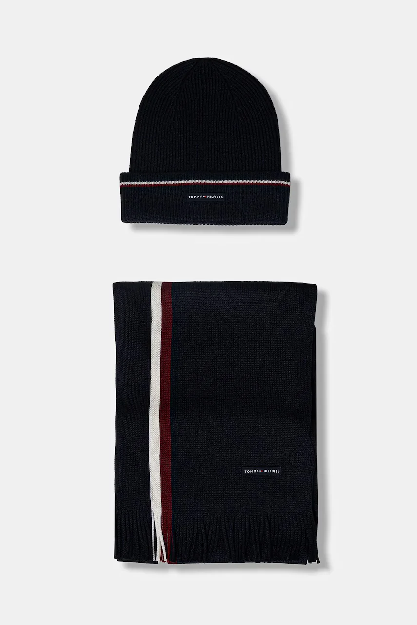 Tommy Hilfiger Шапка и шал с вълна