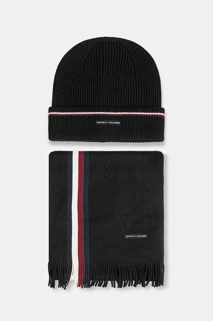 Tommy Hilfiger Шапка и шал с вълна