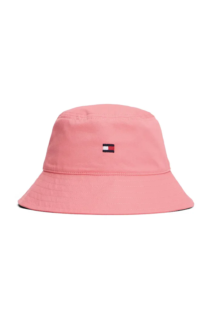 Tommy Hilfiger шапка идиотка за деца от памук розова KA0KA00041