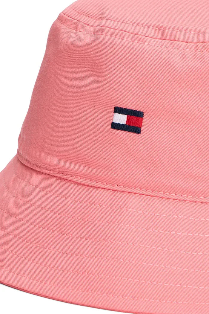 Tommy Hilfiger шапка идиотка за деца от памук розова KA0KA00041
