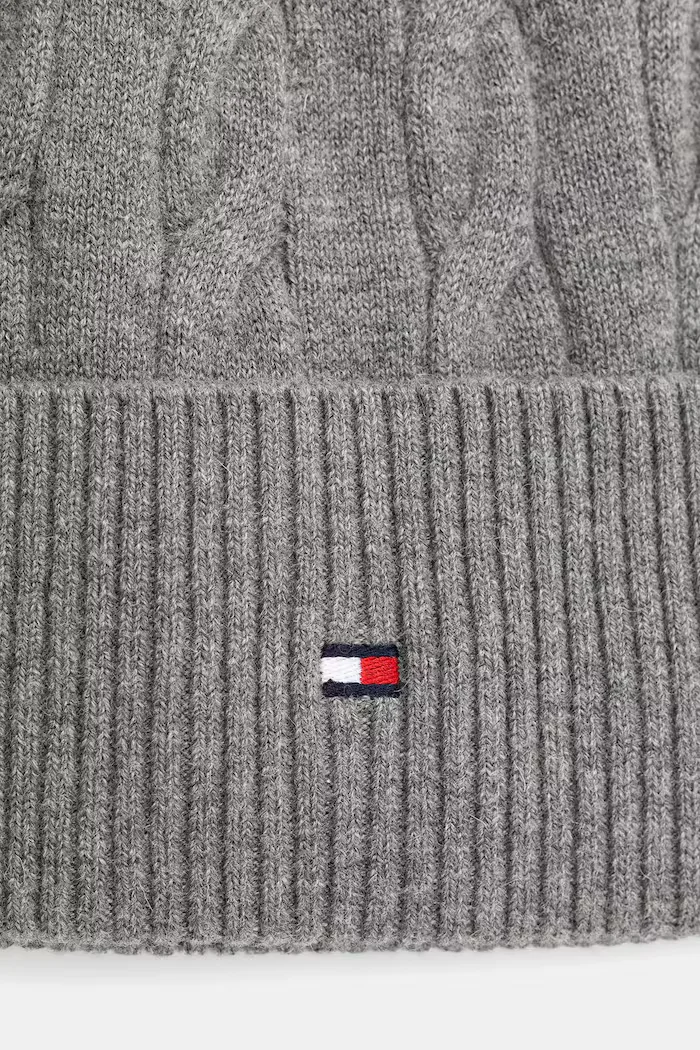 Tommy Hilfiger Шапка с вълна в сиво AM0AM13588