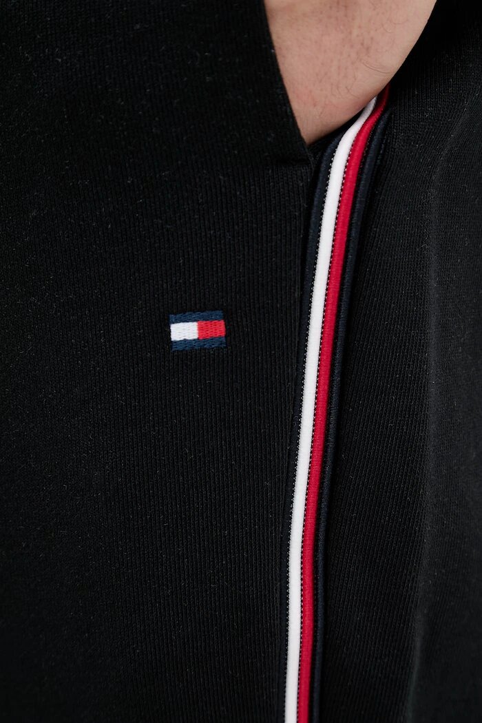 Tommy Hilfiger спортен панталон мъжки памучен черен MW0MW42882