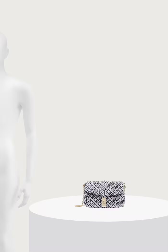 Tommy Hilfiger структурирана чанта дамска тъмносиня AW0AW19320