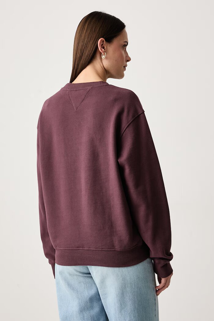 Tommy Hilfiger суичър дамски от памук кафяв UW0UW06619