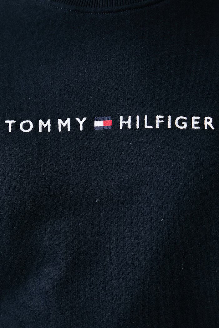 Tommy Hilfiger суичър дамски от памук тъмносин UW0UW06619