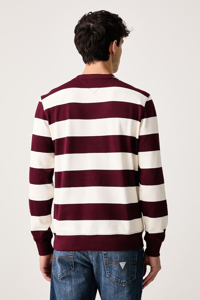 Tommy Hilfiger суичър мъжки от памук бордо MW0MW37237