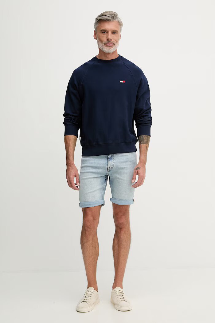 Tommy Hilfiger суичър мъжки от памук тъмносин MW0MW42471