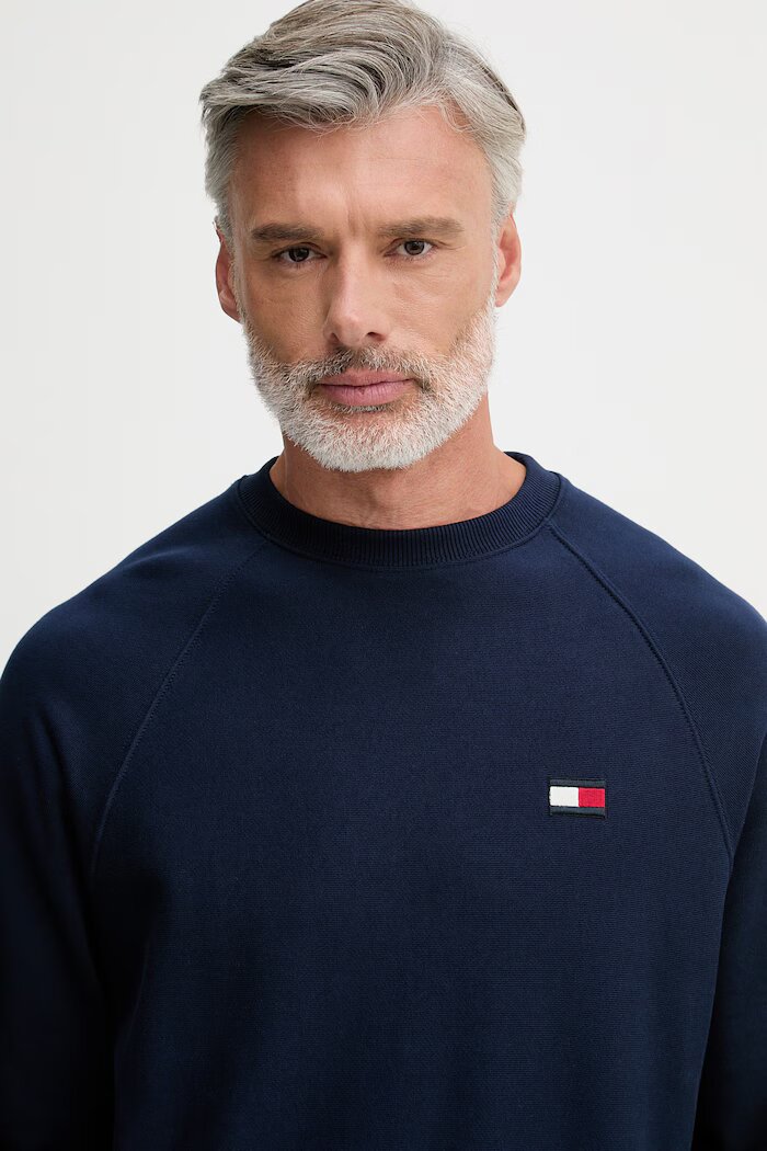 Tommy Hilfiger суичър мъжки от памук тъмносин MW0MW42471