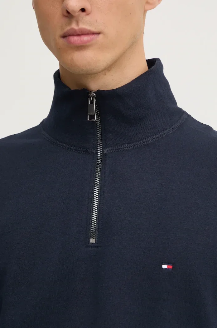 Tommy Hilfiger суичър мъжки с памук тъмносин MW0MW37233