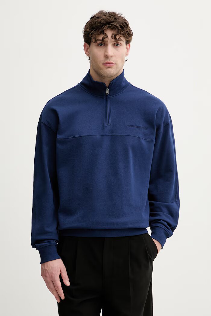 Tommy Hilfiger суичър мъжки с памук тъмносин UM0UM03909