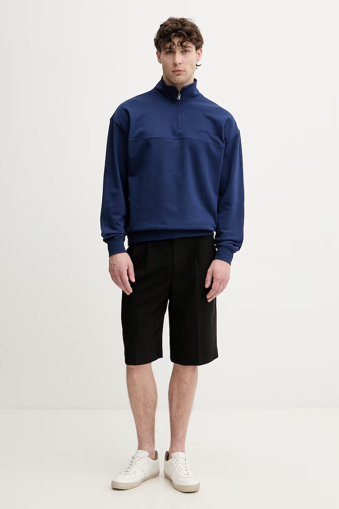 Tommy Hilfiger суичър мъжки с памук тъмносин UM0UM03909