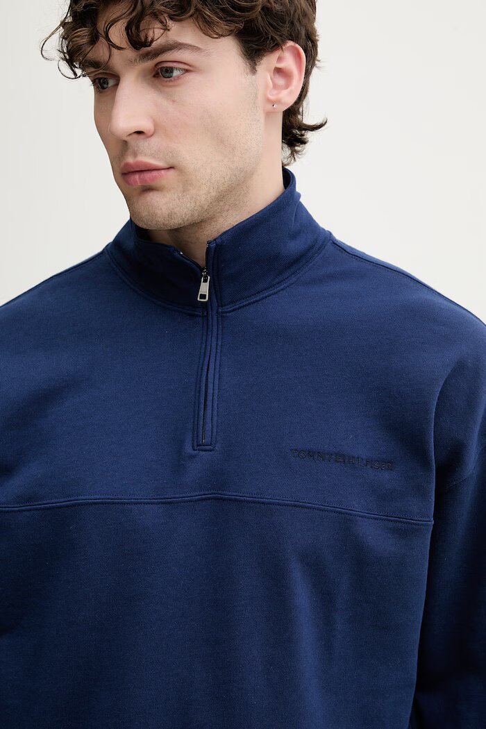 Tommy Hilfiger суичър мъжки с памук тъмносин UM0UM03909