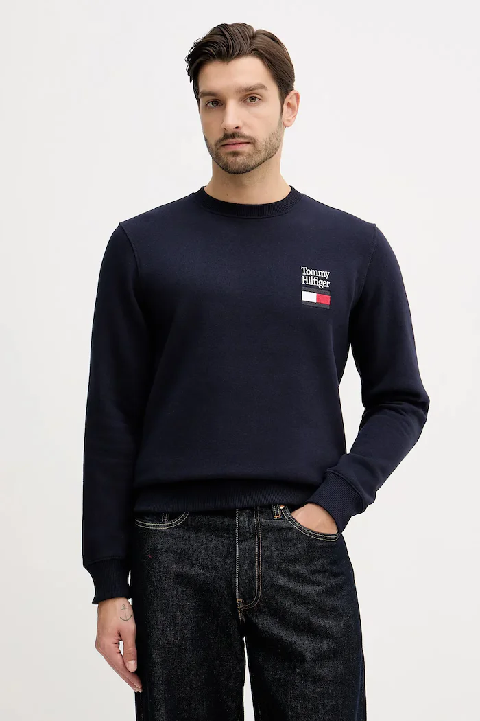 Tommy Hilfiger суичър мъжки тъмносин MW0MW42778