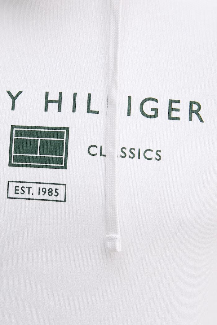 Tommy Hilfiger суичър с качулка мъжки от памук бял MW0MW42464