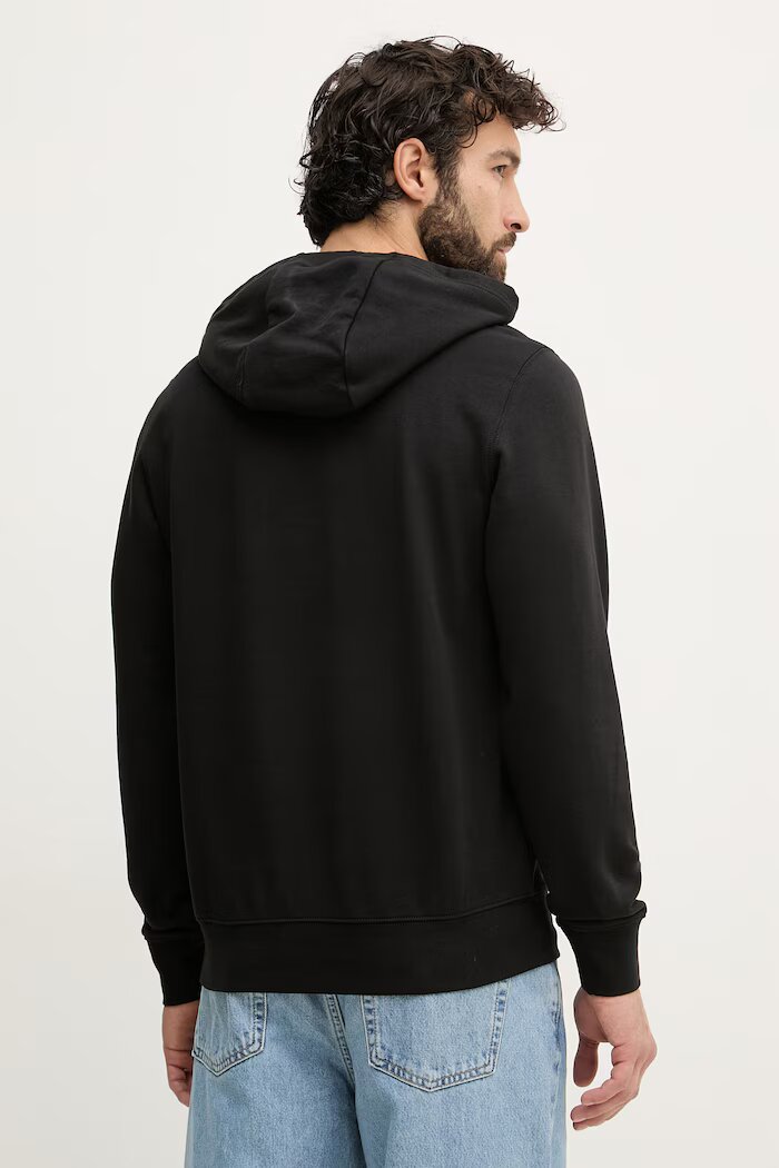 Tommy Hilfiger суичър с качулка мъжки от памук черен MW0MW42464