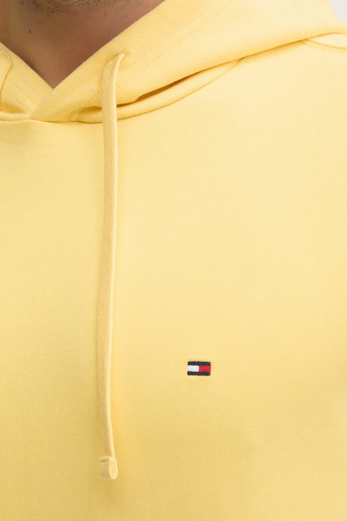 Tommy Hilfiger суичър с качулка мъжки от памук жълт MW0MW37235