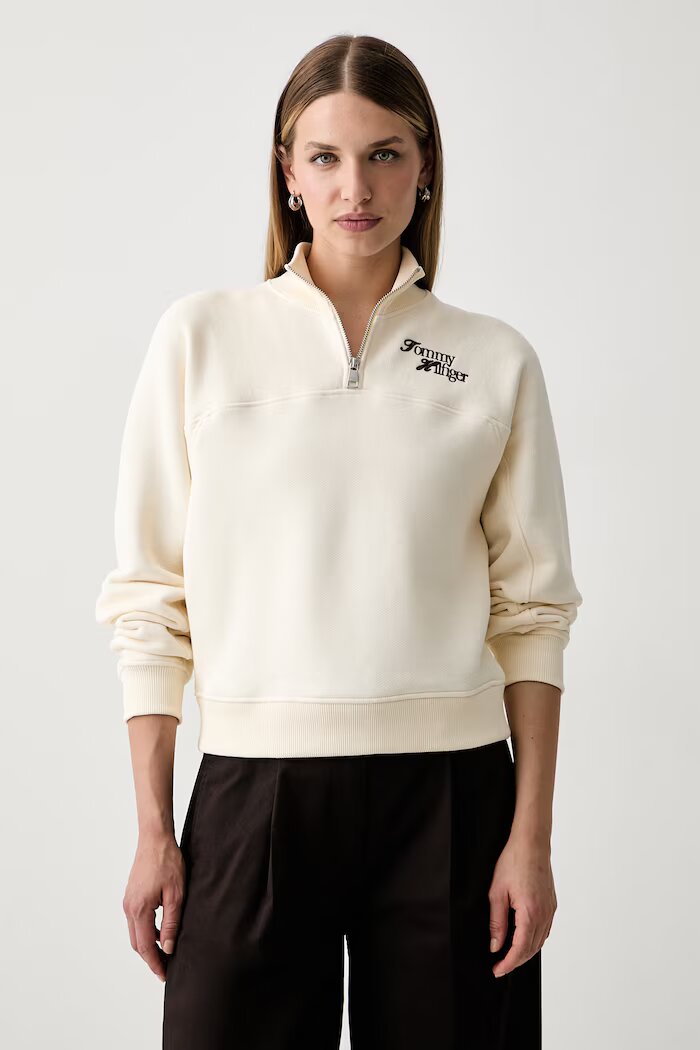 Tommy Hilfiger суичър с памук бежов WW0WW51878