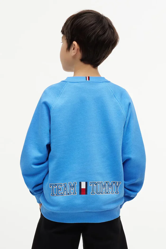 Tommy Hilfiger суичър за деца от памук син KB0KB10509