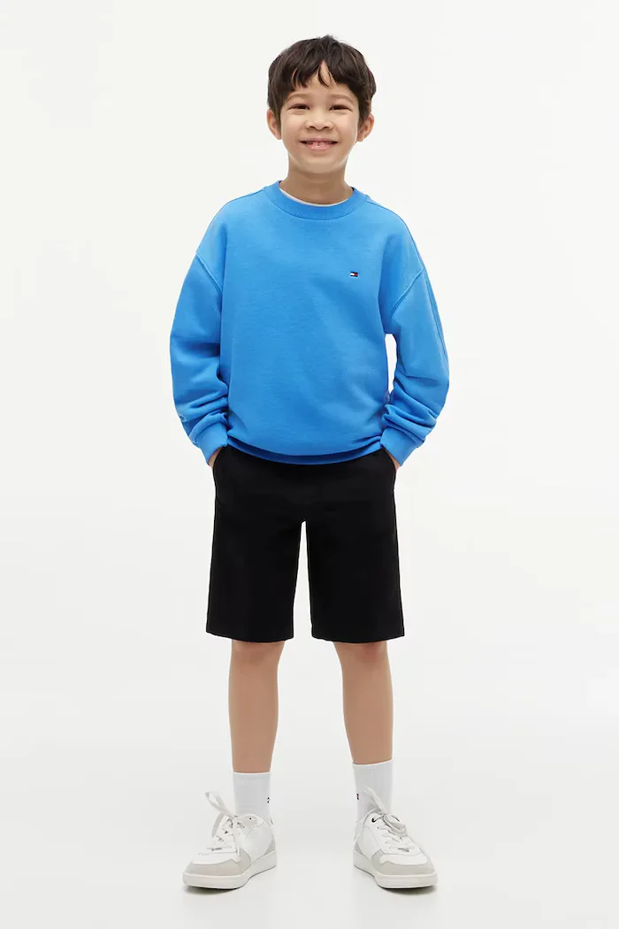 Tommy Hilfiger суичър за деца от памук син KB0KB10509