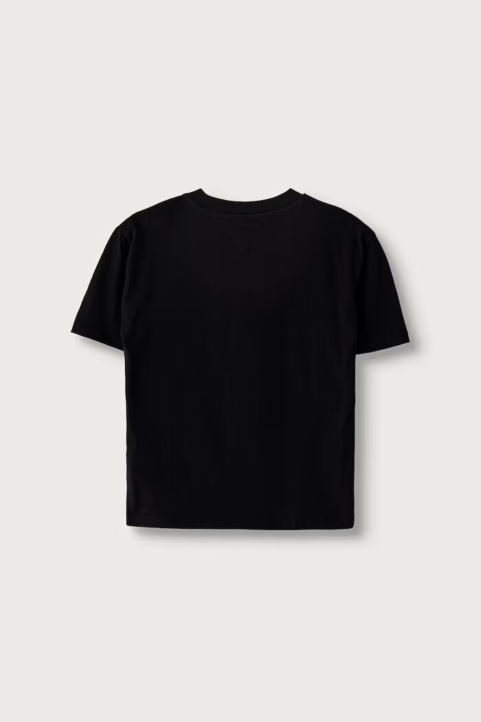 Tommy Hilfiger тениска basic за деца от памук черна KS0KS00756