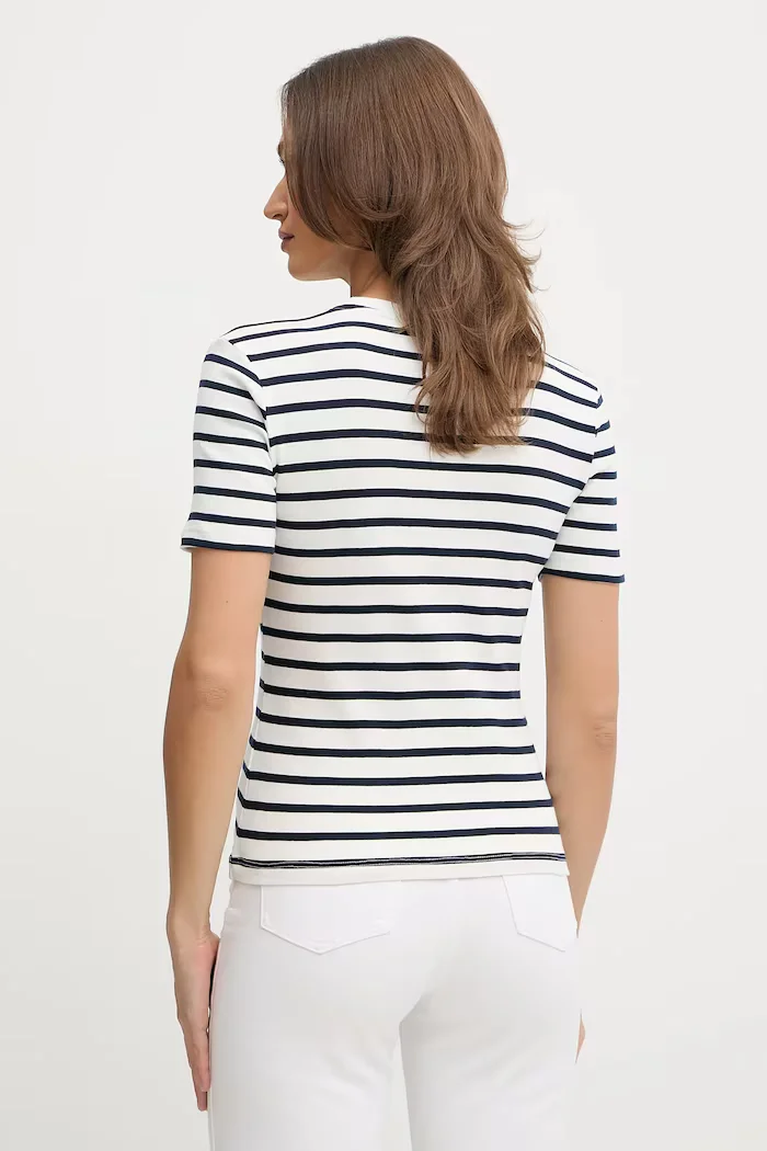 Tommy Hilfiger тениска дамска от памук тъмносиня WW0WW40587