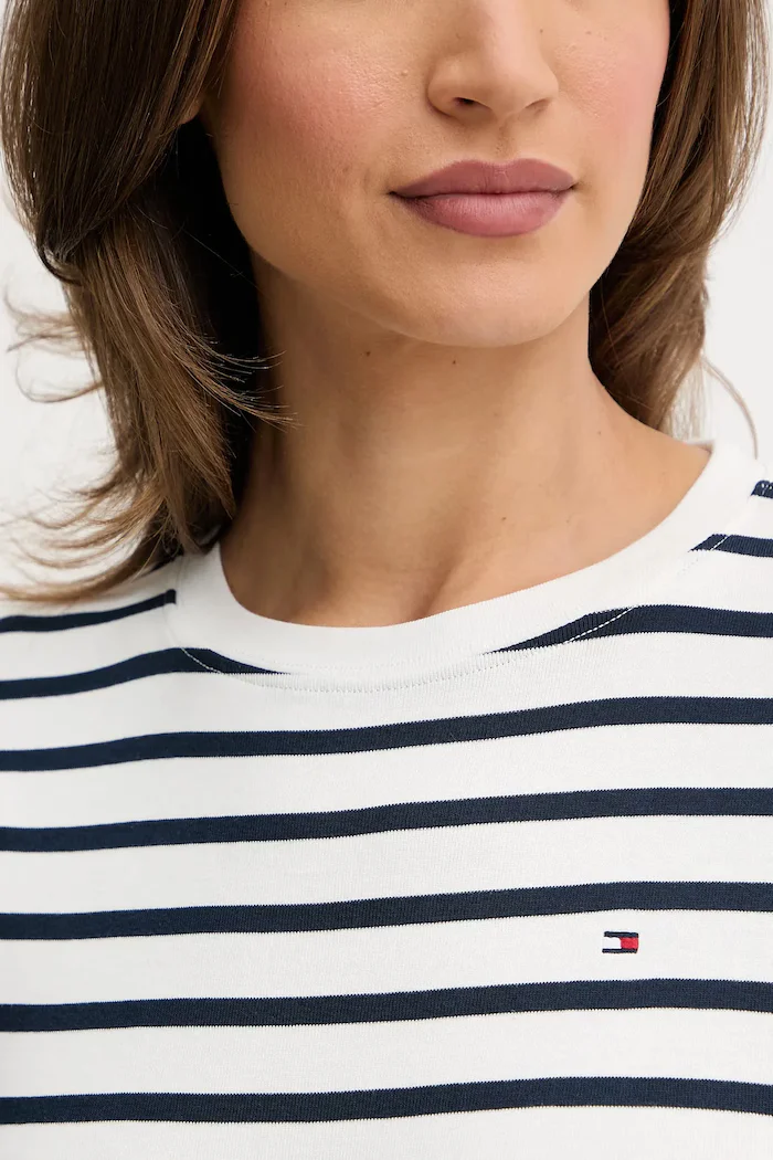 Tommy Hilfiger тениска дамска от памук тъмносиня WW0WW40587