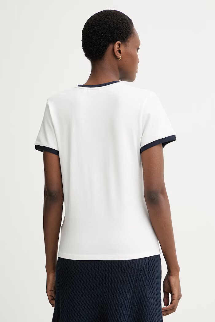 Tommy Hilfiger тениска дамска с лиосел бяла WW0WW50032