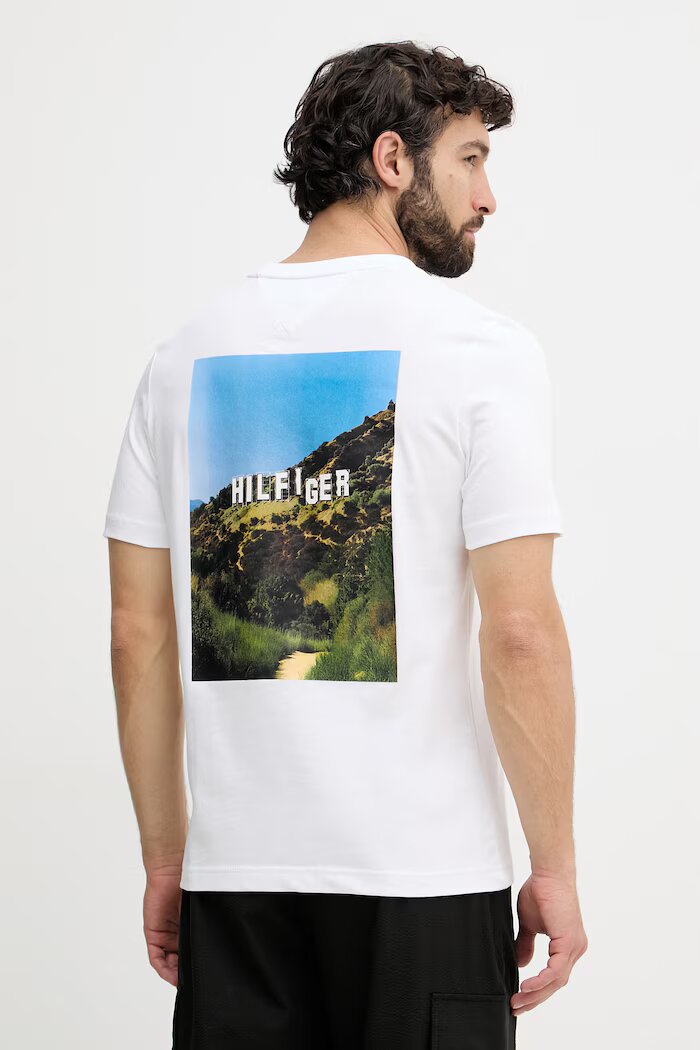 Tommy Hilfiger тениска мъжка от памук бяла MW0MW42389