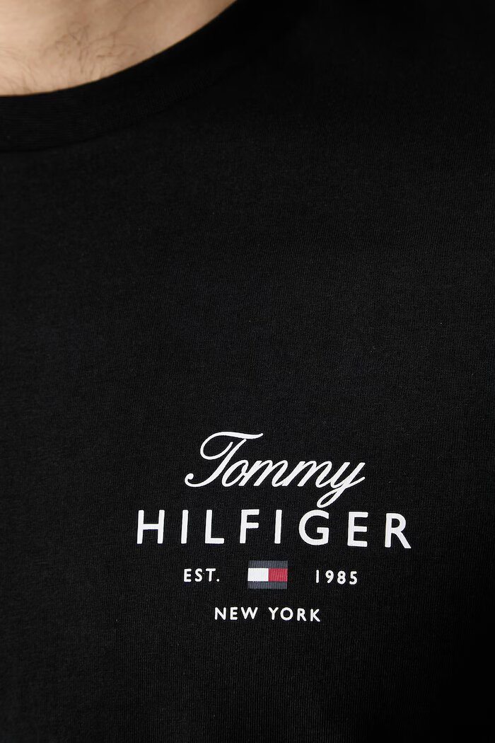 Tommy Hilfiger тениска мъжка от памук черна MW0MW43224