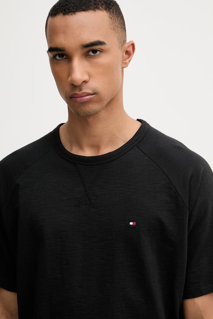 Tommy Hilfiger тениска мъжка от памук черна UM0UM03605