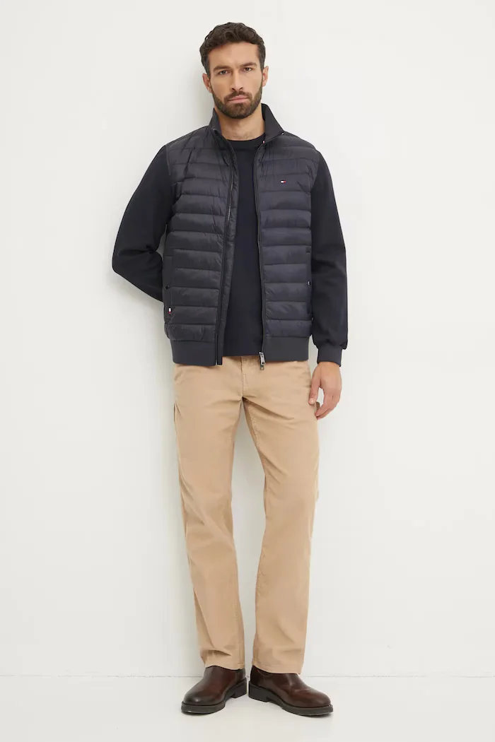Tommy Hilfiger тениска мъжка от памук тъмносиня MW0MW37283