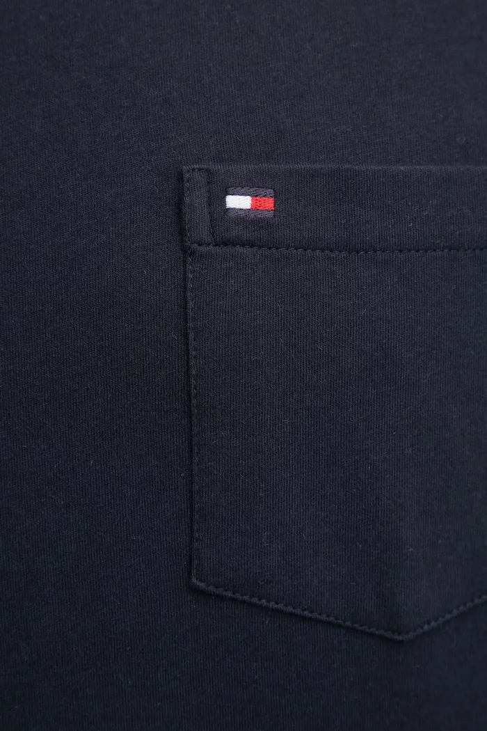 Tommy Hilfiger тениска мъжка от памук тъмносиня MW0MW37283