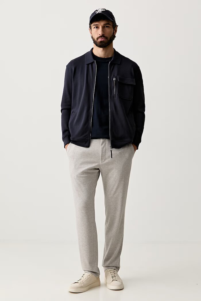 Tommy Hilfiger тениска мъжка от памук тъмносиня MW0MW43224