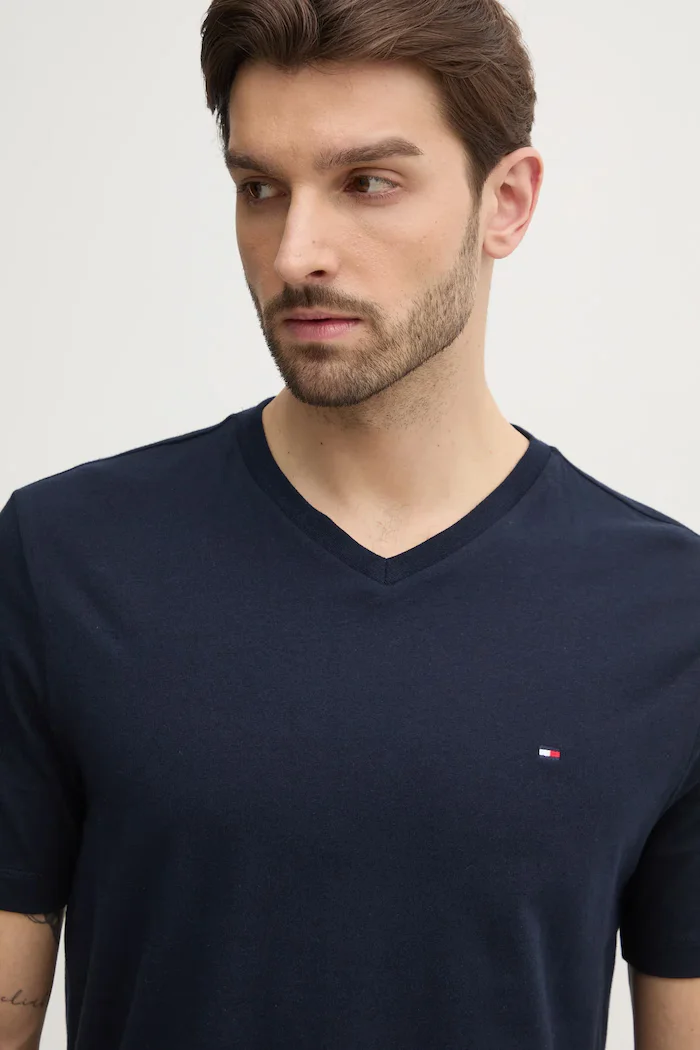 Tommy Hilfiger тениска мъжка памучна тъмносиня MW0MW39249