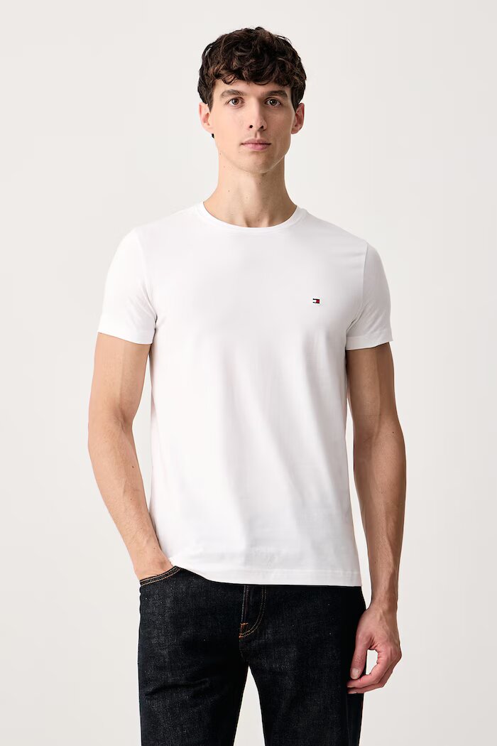 Tommy Hilfiger тениска мъжка с памук бяла MW0MW27539