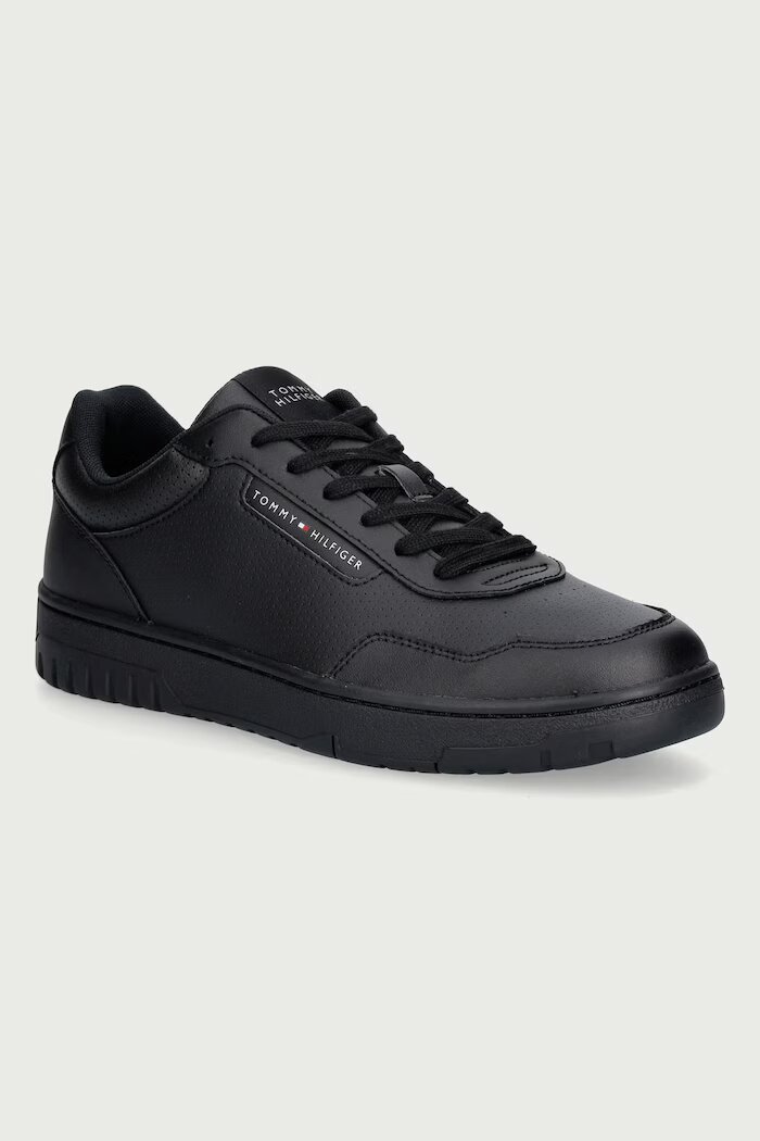 Tommy Hilfiger TH BASKET CORE LEATHER маратонки мъжки черни FM0FM05927