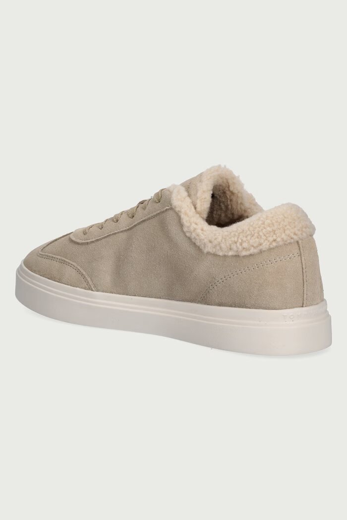 Tommy Hilfiger TH CHIC CUPSOLE WL маратонки дамски от велур бежови FW0FW09597