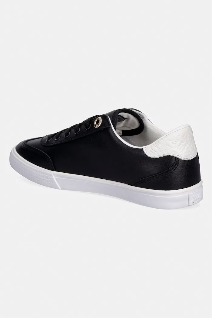 Tommy Hilfiger TH CHIC LOW PROFILE VULC ниски кецове дамски кожени черни ниска FW0FW09104