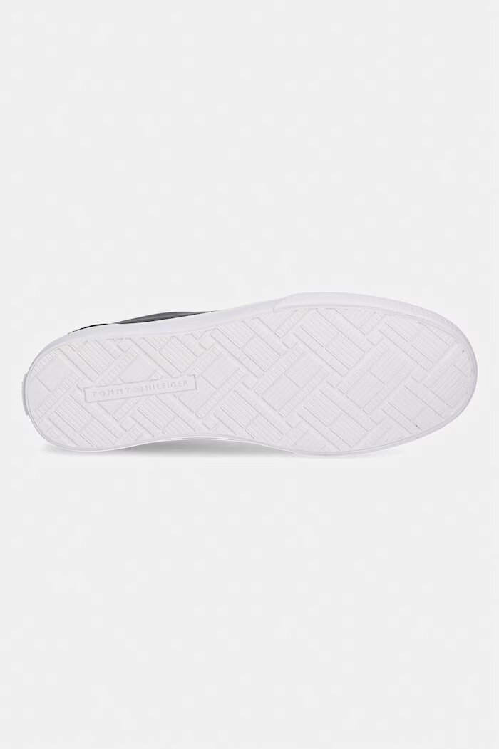 Tommy Hilfiger TH CHIC LOW PROFILE VULC ниски кецове дамски кожени черни ниска FW0FW09104