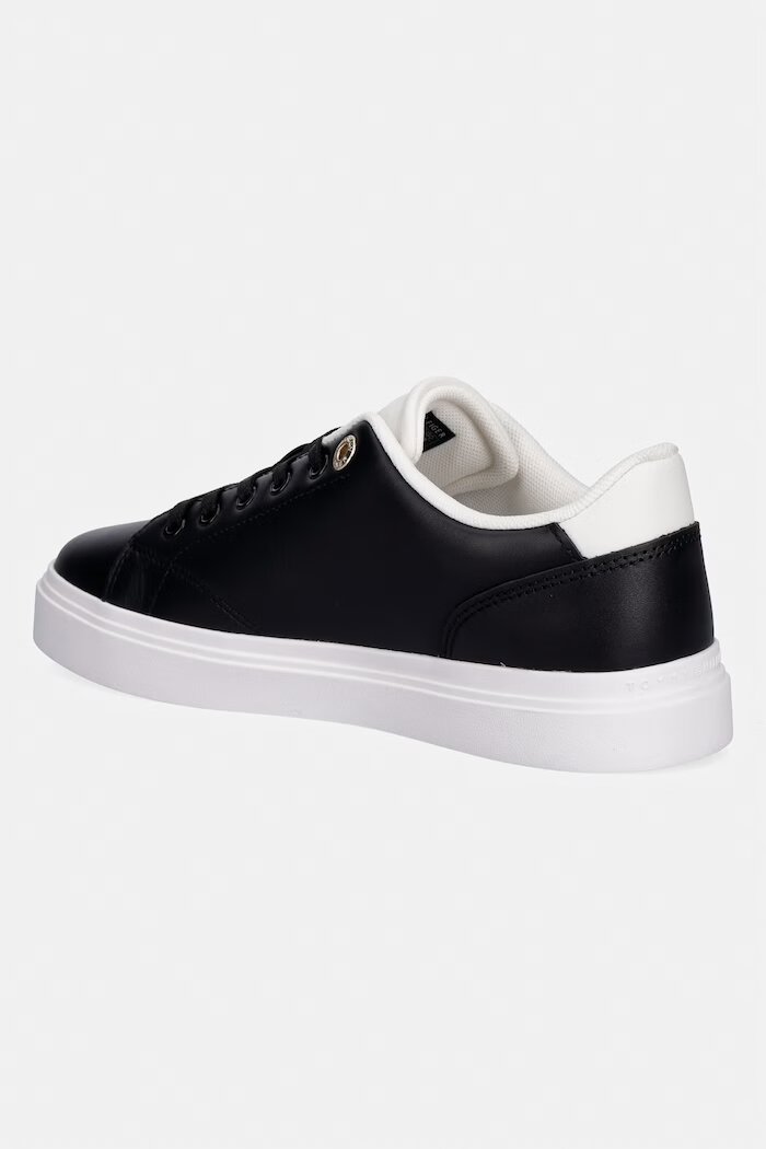 Tommy Hilfiger TH FEMININE CUPSOLE LEATHER ниски кецове дамски черни FW0FW09105