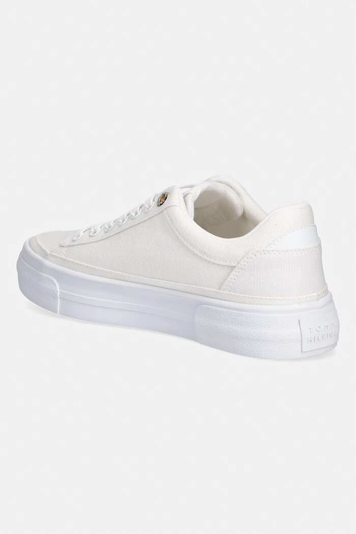 Tommy Hilfiger TH FOXING PLATFORM CANVAS ниски кецове дамски бежови FW0FW09480