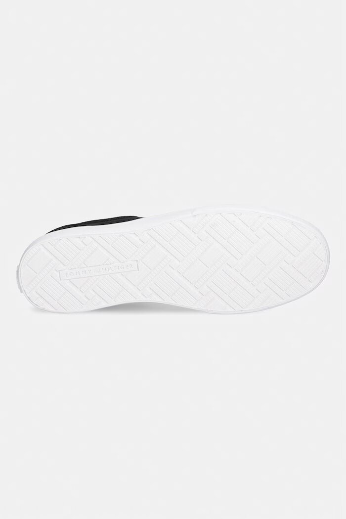 Tommy Hilfiger TH LOW PROFILE VULC CANVAS ниски кецове дамски черни ниски FW0FW09102