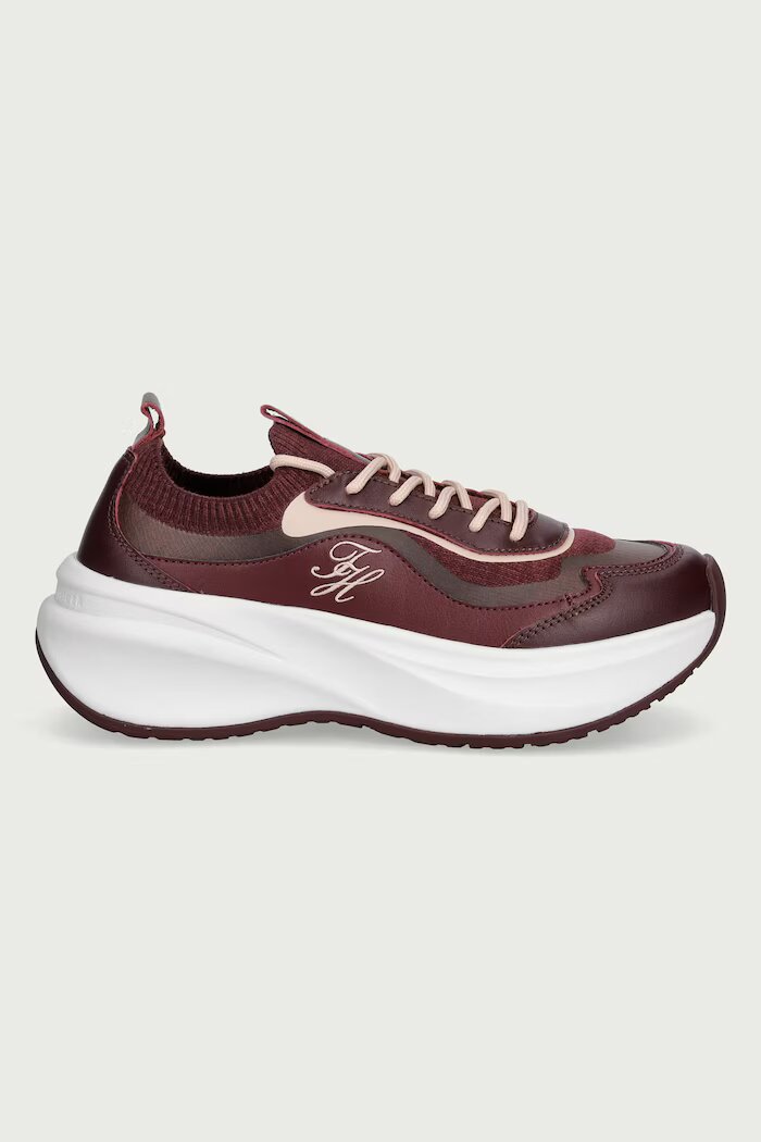 Tommy Hilfiger TH WAVE RUNNER маратонки дамски бордо FW0FW09484