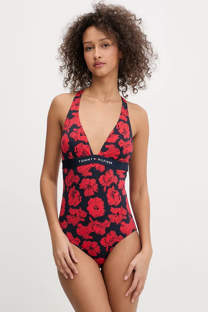 Tommy Hilfiger Цял бански дамски тъмносин UW0UW06372