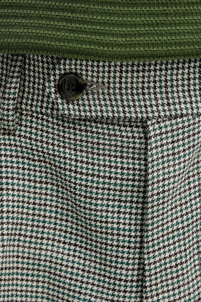 Tommy Hilfiger Вълнен панталон в зелено MW0MW42580