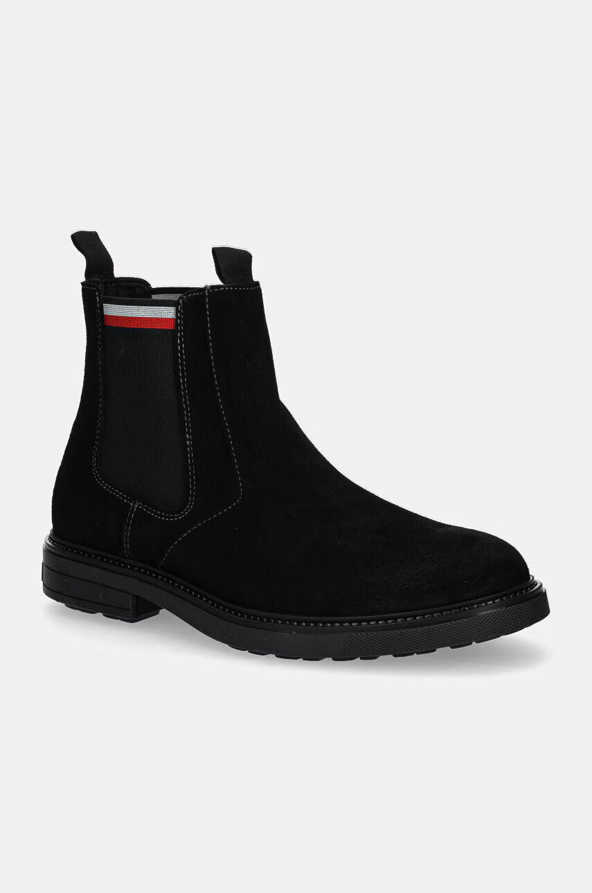 Tommy Hilfiger Велурени боти челси HILIFGER OUTDOOR SUEDE CHELSEA