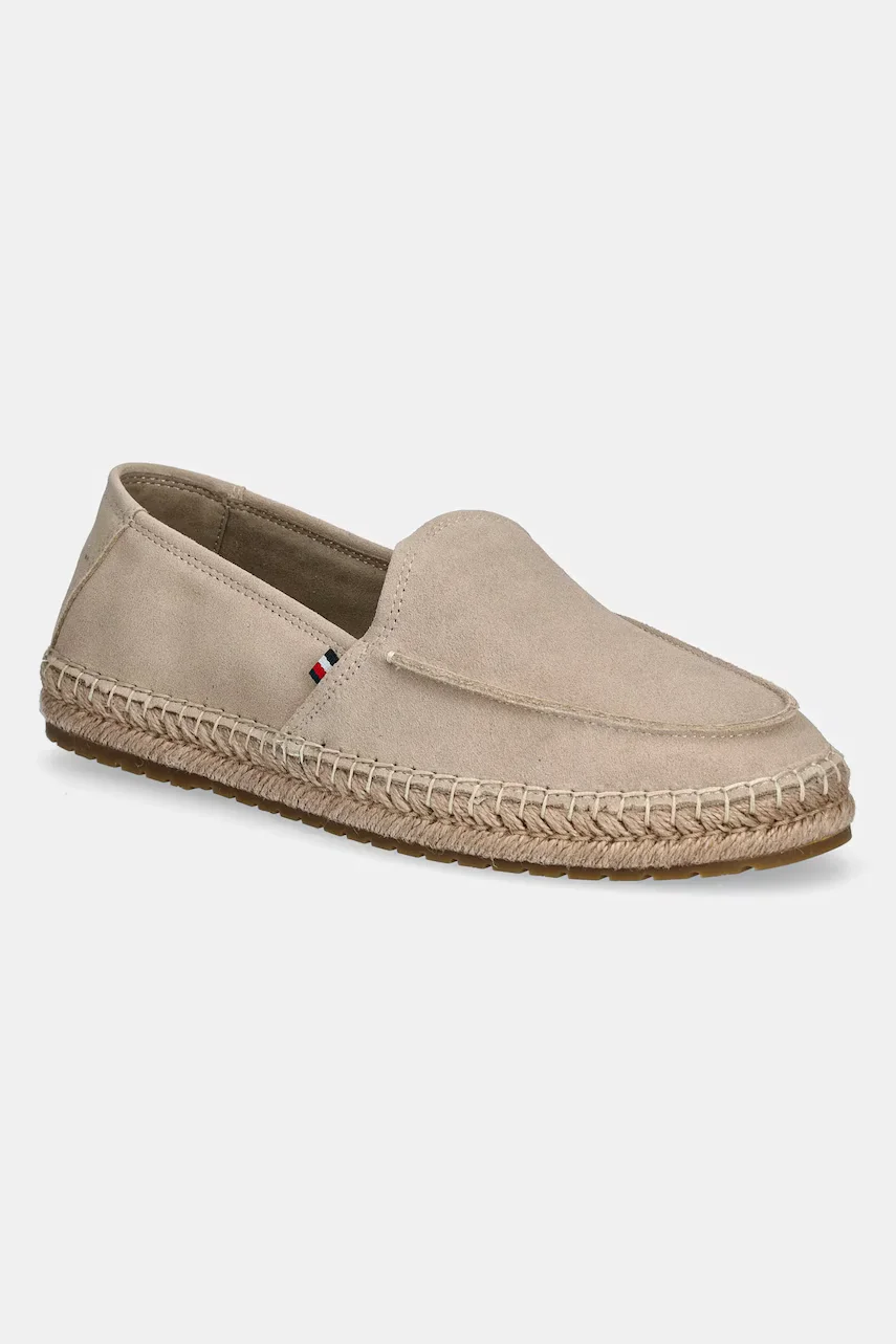 Tommy Hilfiger Велурени еспадрили HILFIGER FLEX ESPA SUEDE LOAFER