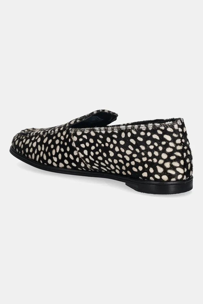 Tommy Hilfiger Велурени мокасини TH PONEY HAIR LOAFER в черно с равна подметка FW0FW09169
