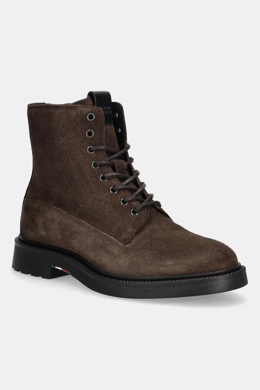 Tommy Hilfiger Велурени туристически обувки COMFORT LWT SDE BOOT